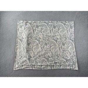 Pottery Barn Alessandra Scroll‎ Standard Pillow Sham Gray Cream French Country